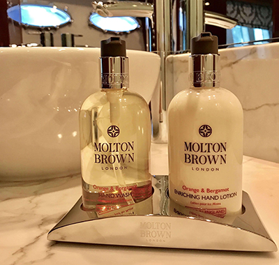 Molton Brown spa products at Solvio Boutique Hotel & Spa